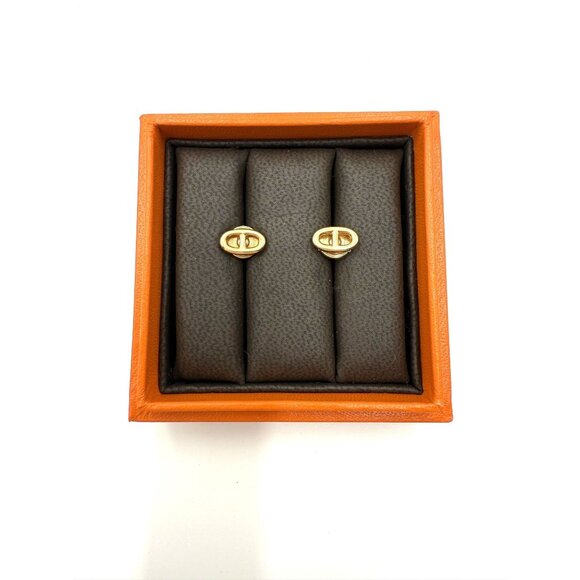 Hermès Earring Paris Pink Gold In Signature Orange Box - Picture 1 of 11